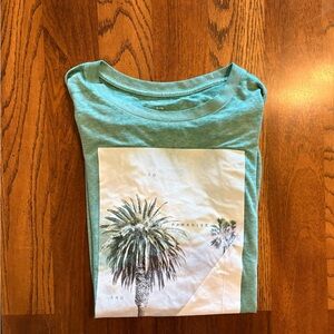 Express Green Palm Graphic Tee